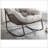 Oversized Wicker Egg Rocking Chair With Thick Cushion, Durable And Comfortable For Indoor And Outdoor Use-1998240764