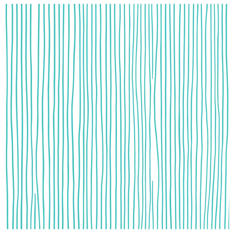 Tapis de bain turquoise à rayures verticales, 34in W x 21in L