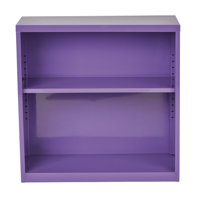 Wychwood Metal 2-Shelf Bookcase, Purple