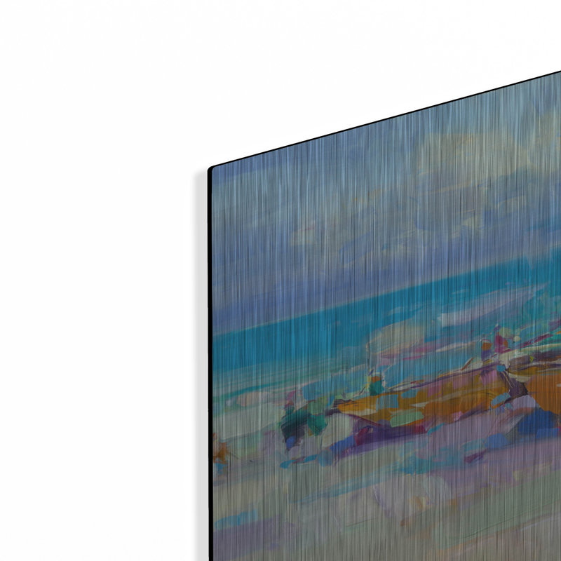 Art mural en métal «Long On Tore» par Vahe Yeremyan, H 12 po x l 16 po