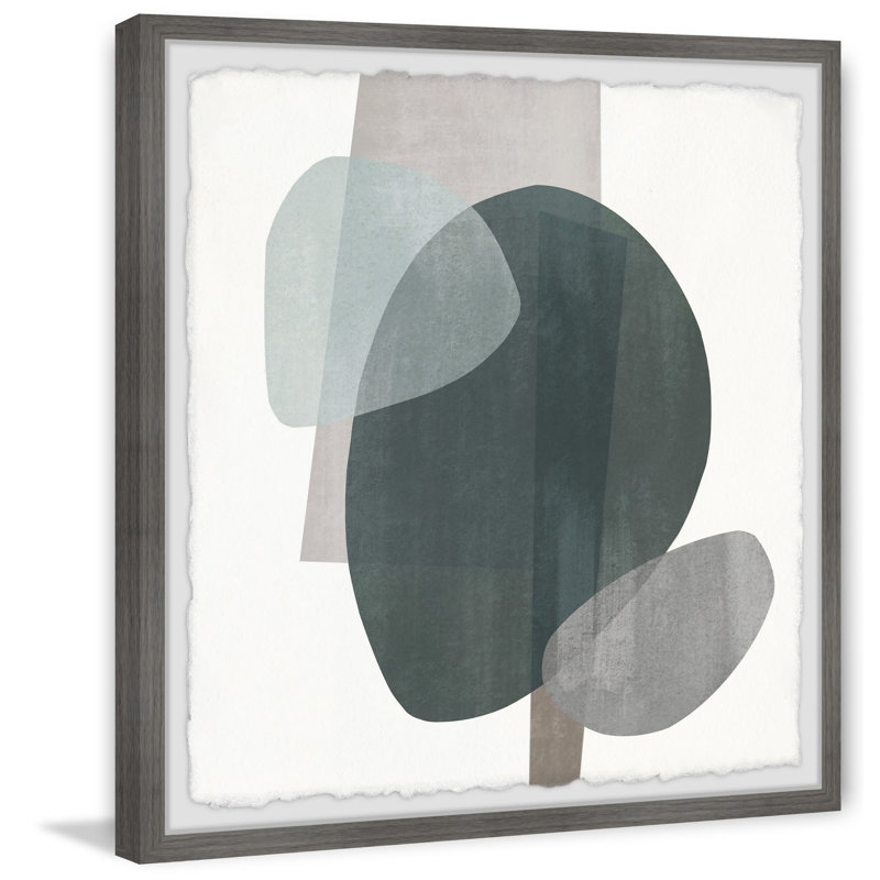 Dark Mass - Single Picture Frame Painting, 41cm H x 41cm W x 3.81cm D