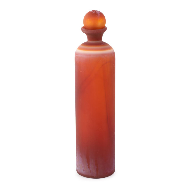 Bouteille en verre tangerine Mercer, Haut