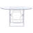 Round Glass Top Metal Base Dining Table-94375235