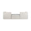 Moderne, canapé modulaire, 2 boîtes ivoire, rectangulaire