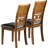 2 Dining Room Chair , Walnut Veneer, Cushion Seat Relaxation, Contemporary Grace, Knot Back Show 2 Side Chairs For Room, Tone, Style,