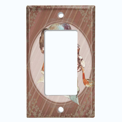 Patterned 1 - Gang Rocker Standard Wall Plate