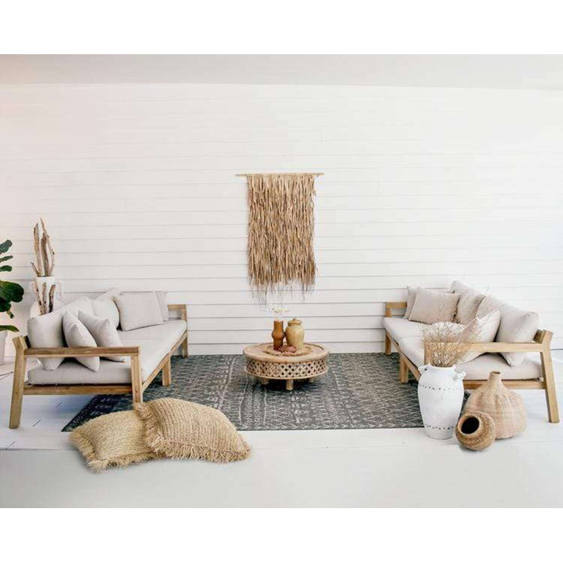 Tapis crème en laine Southwestern, Rectangle 8 pi x 10 pi
