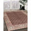 Tapis décoratif en laine rouge/beige à motif oriental yode-1084089522