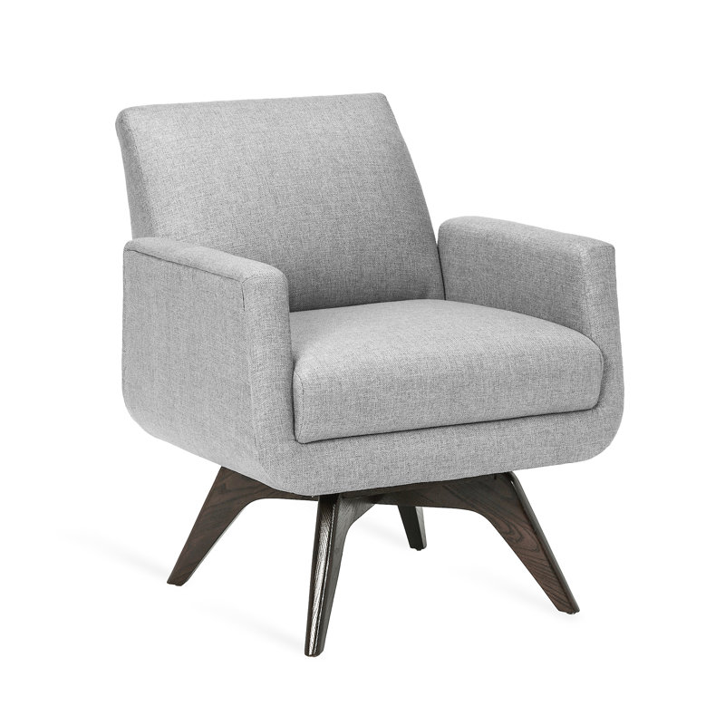 Landon Armchair, Pure Gray 100% Polyester, Vintage Gray
