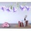 Aquarelle fleur autocollant mural mauve floral Art mural botanique autocollant pépinière grand vinyle autocollant 221GM-870872287