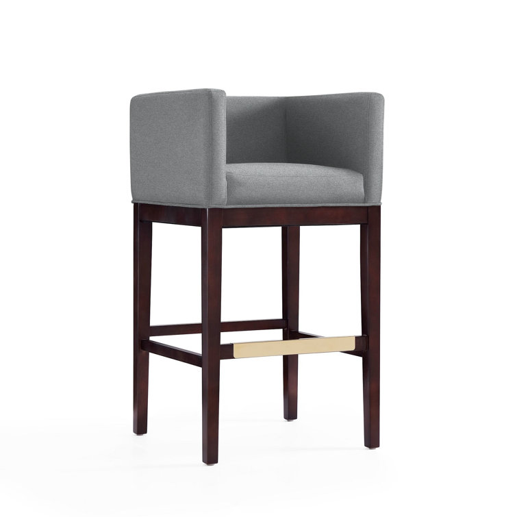 Beeley Upholstered Counter Stool with Solid Wood Frame