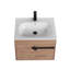 Meuble-lavabo mural 24 po avec lavabo en bois flottant avec lavabo en céramique Kaylianne
