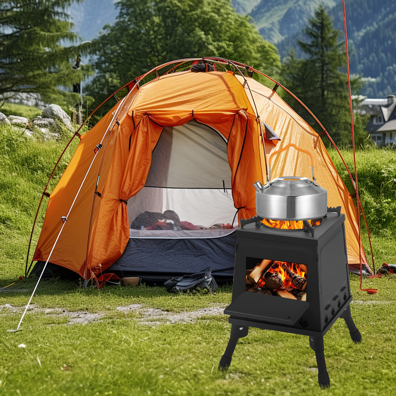 Foyer d'extérieur en métal avec barbecue