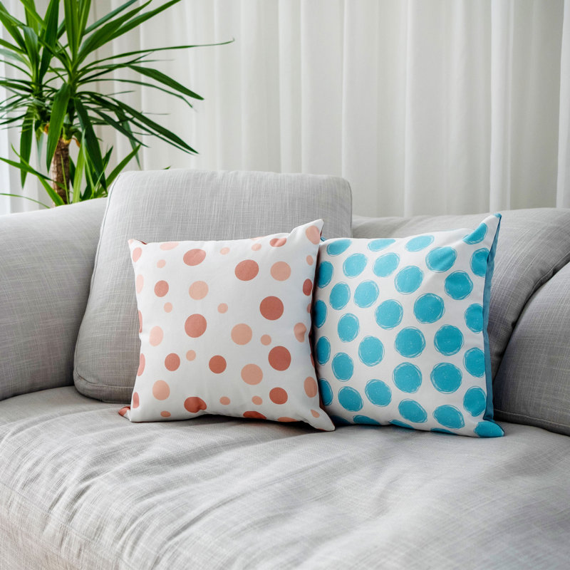 Polka Polka Dots Throw Pillow