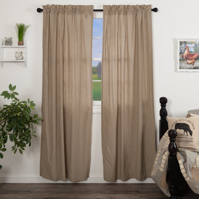 Sawyer Mill 100% Cotton Room Darkening Curtain Panel pair