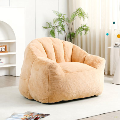 Fauteuil à billes, fauteuil à billes avec accoudoirs en mousse à haute densité rembourrée, canapé paresseux
