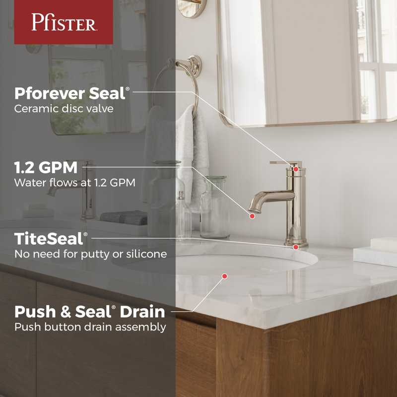 Robinet de salle de bain Havenridge, Nickel poli