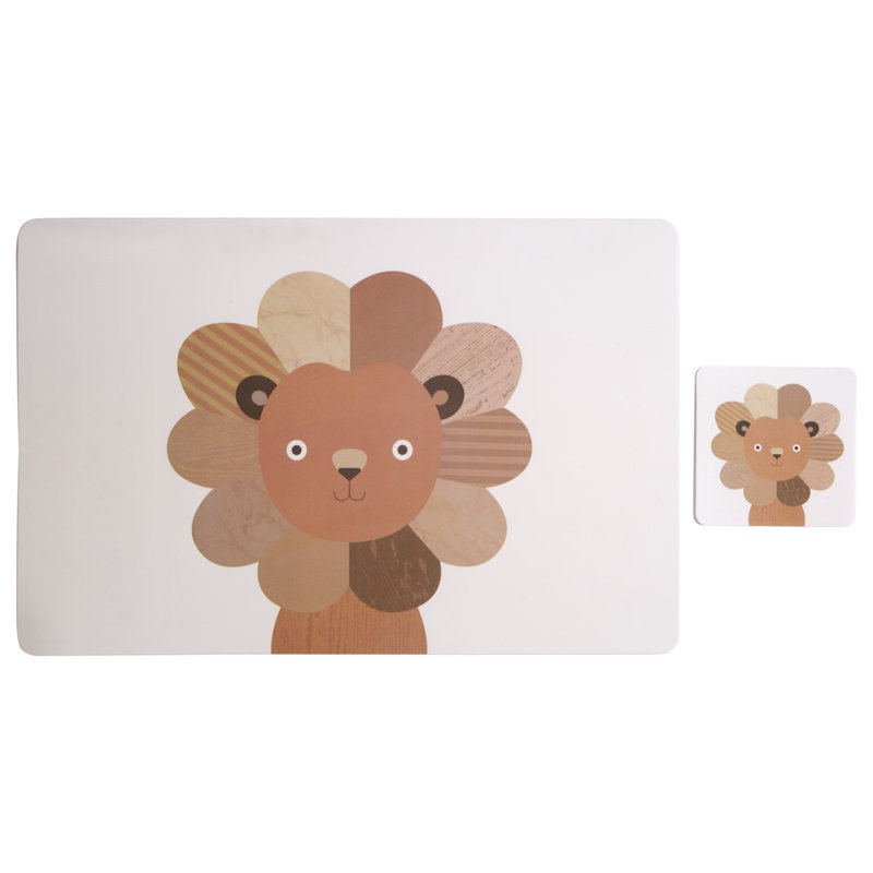 Simon Polypropylene Plastic Animals Rectangle Placemat