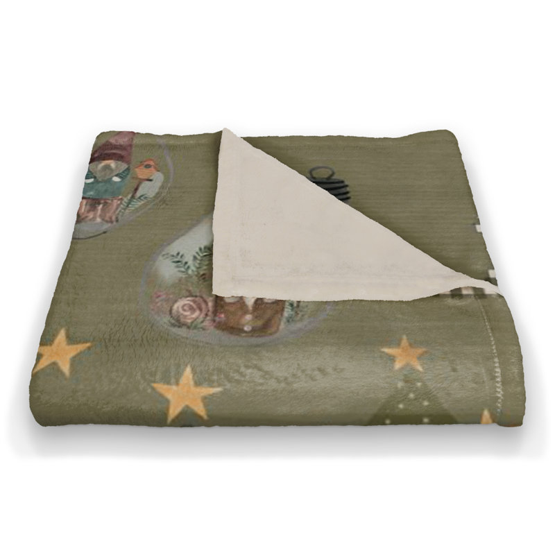 Hand Woven Throw Blanket, Green