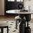 Black Round Sintered Stone Dining table-1056162785