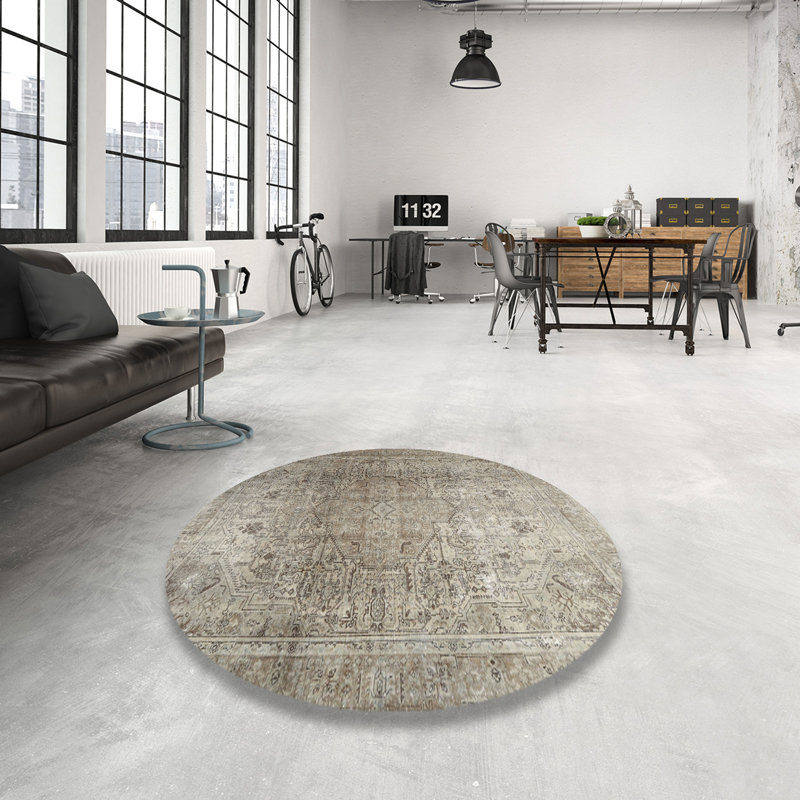 Ashmont Oriental Indoor Rug, Round 8'