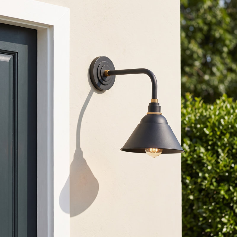 Bertram Metal Wall Light, 20.5" H x 9" W x 20" D, Textured Black