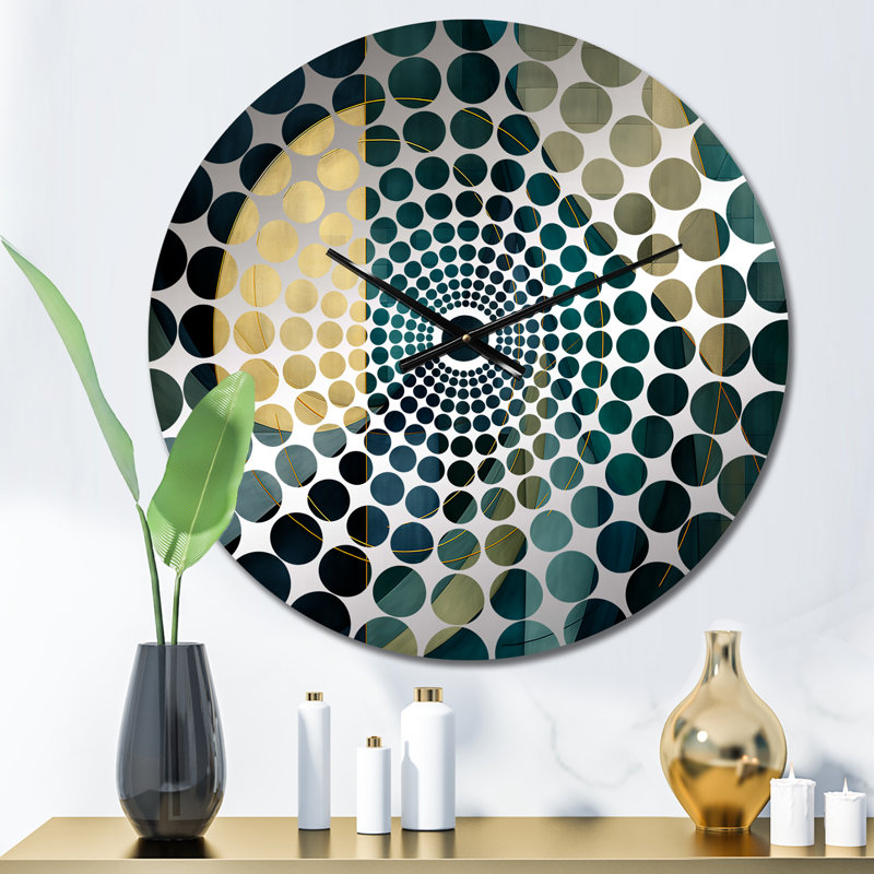 Horloge murale Wayna - Collages abstraits, Petit