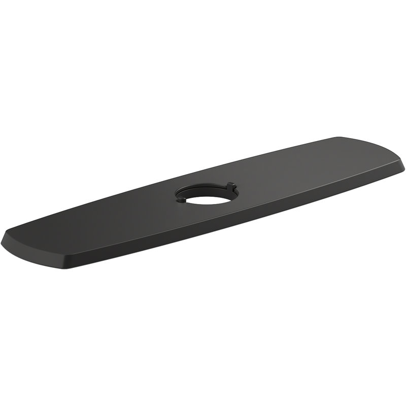 Graze Kitchen Faucet Escutcheon, Matte Black