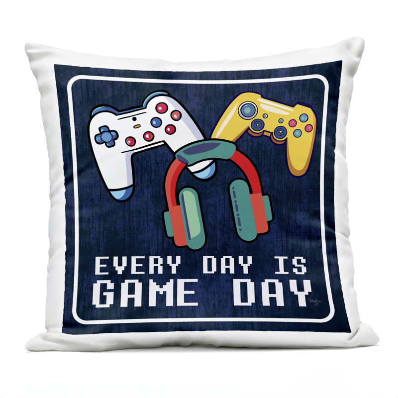 Coussin extérieur Every Day Game Day, imprimé par Mollie B.