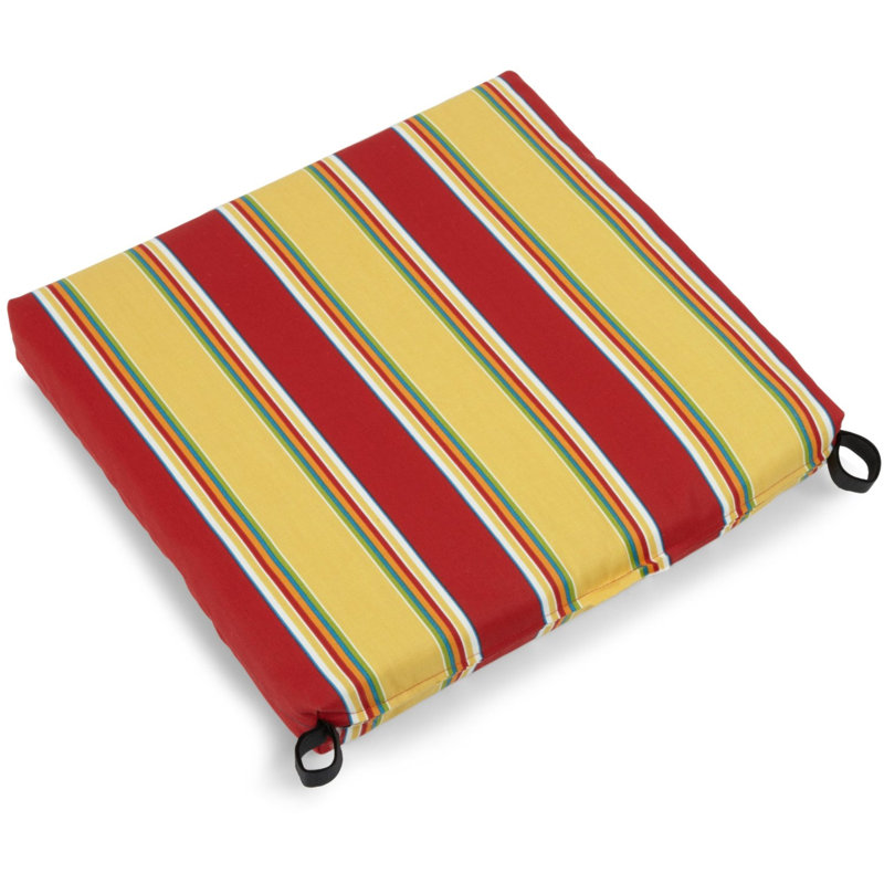 Outdoor 3'' Dining Chair Seat Cushion, Haliwell Multi