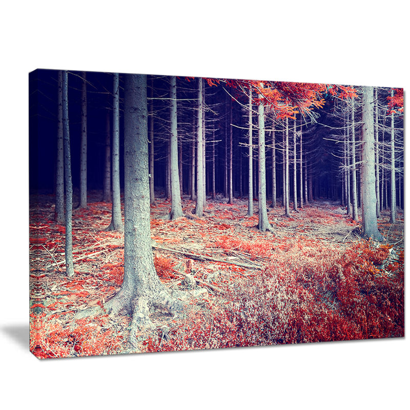 «Beautiful Fall Forest Panorama», reproduction de photo sur toile tendue, H 16 po x l 32 po x P 1 po