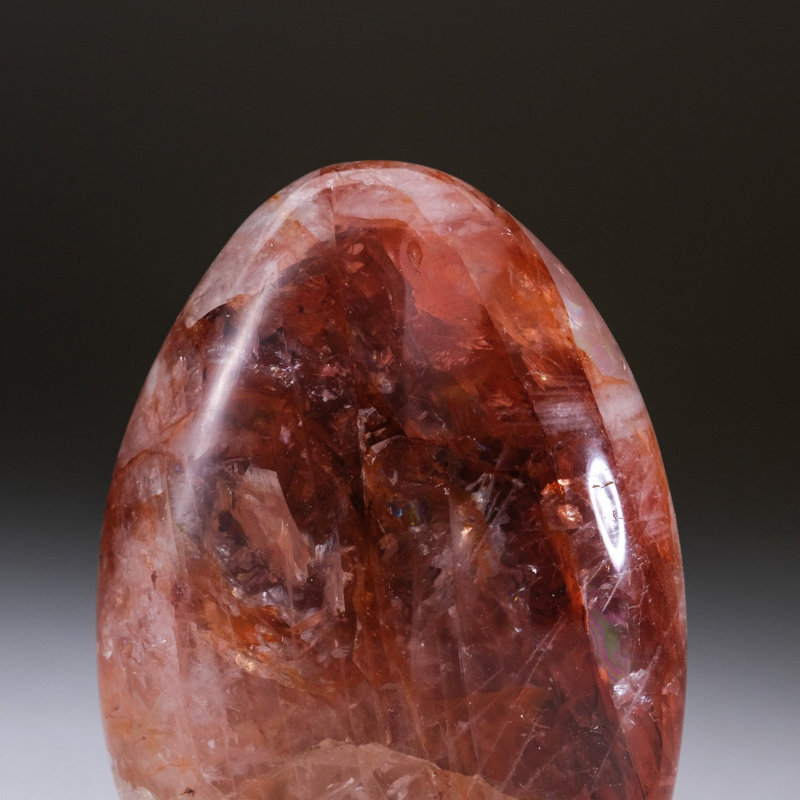 Polished Strawberry Quartz Freeform from Madagascar