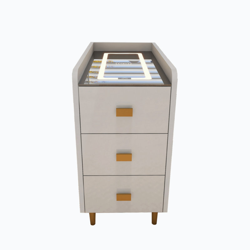 Aadrith 11.81'' W Nightstand, White