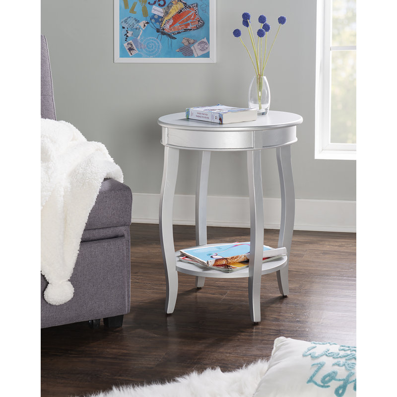Everill End Table, Silver
