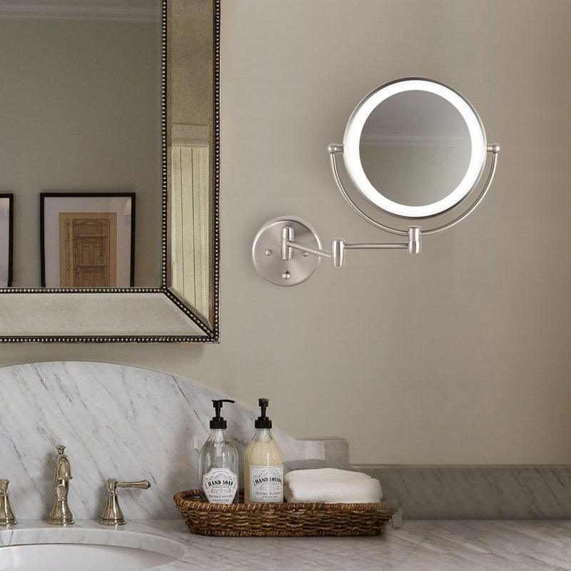 Arlisa Metal Concave Wall Mirror, Nickel