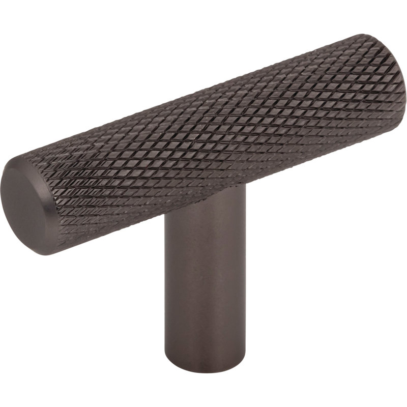 Prestwick T-Knob 2 Inch Brushed Satin Nickel,  Ash Gray