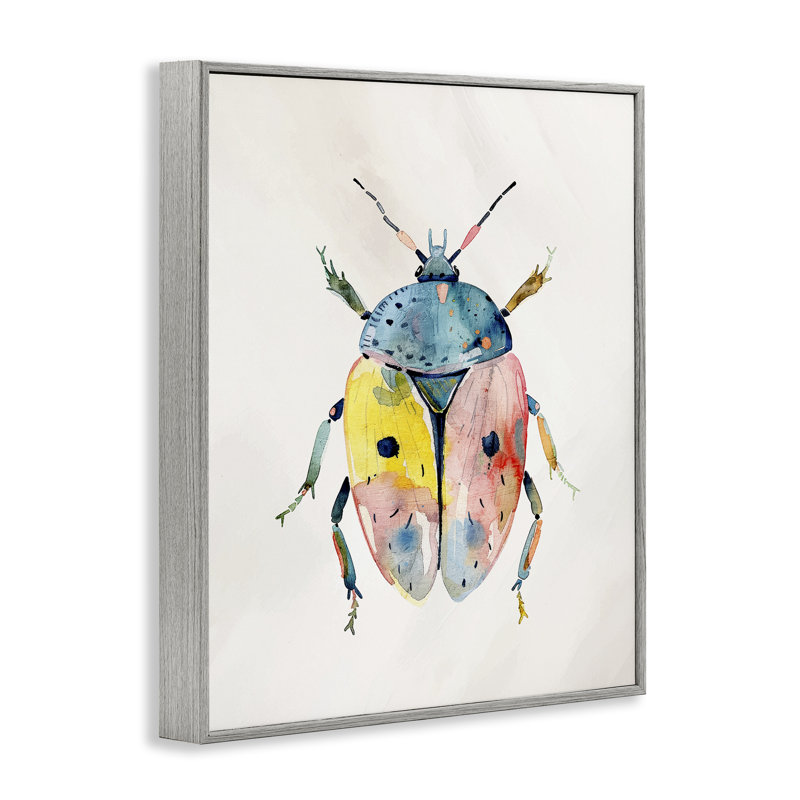 Coccinelle fantaisiste Boho, giclée par Kim Allen, H 14 po x l 11 po, Estampe numérique Farmhouse