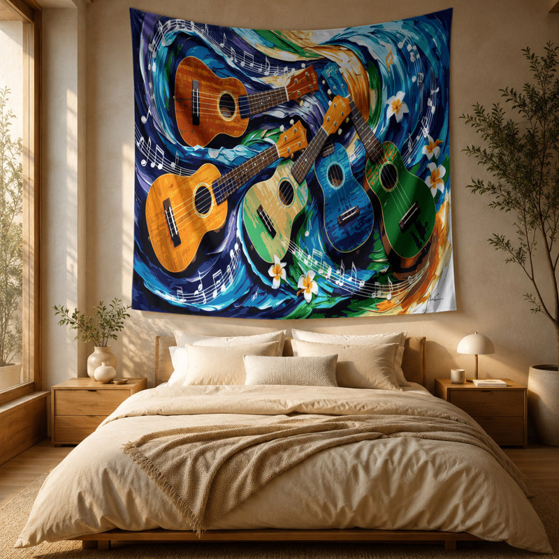 Tapisserie murale «Music», 88 po x 104 po