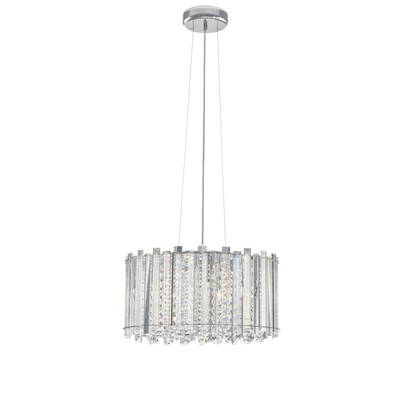 5 - Light Chrome Crystal Pendant