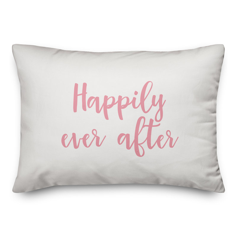  Coussin Happily Ever After, Rose / blanc