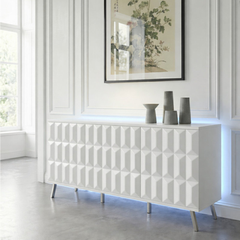 ELEVATE 151cm Sideboard, White