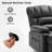 Breasha 39.7" Wide Manual Upholstered Swivel Rocker Recliner-130043231