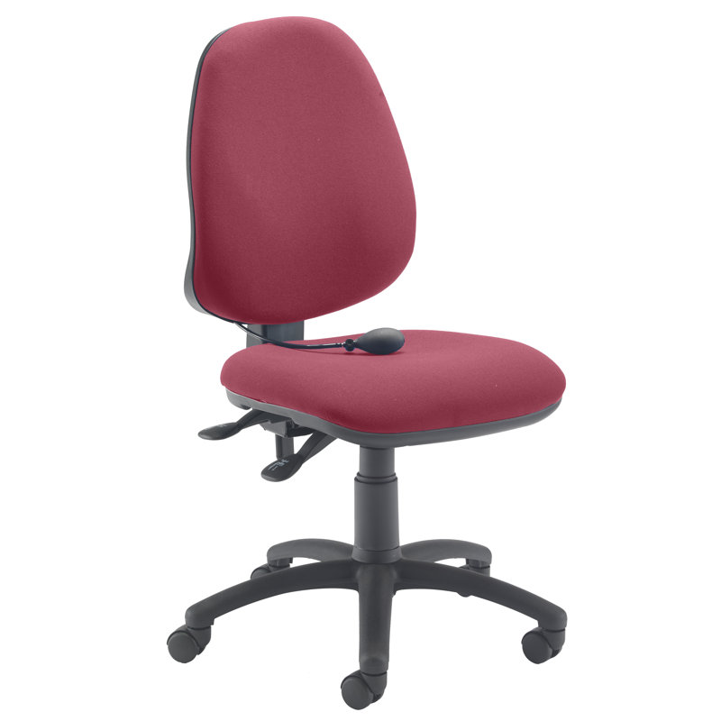 Polyester Blend Office Chair, Claret