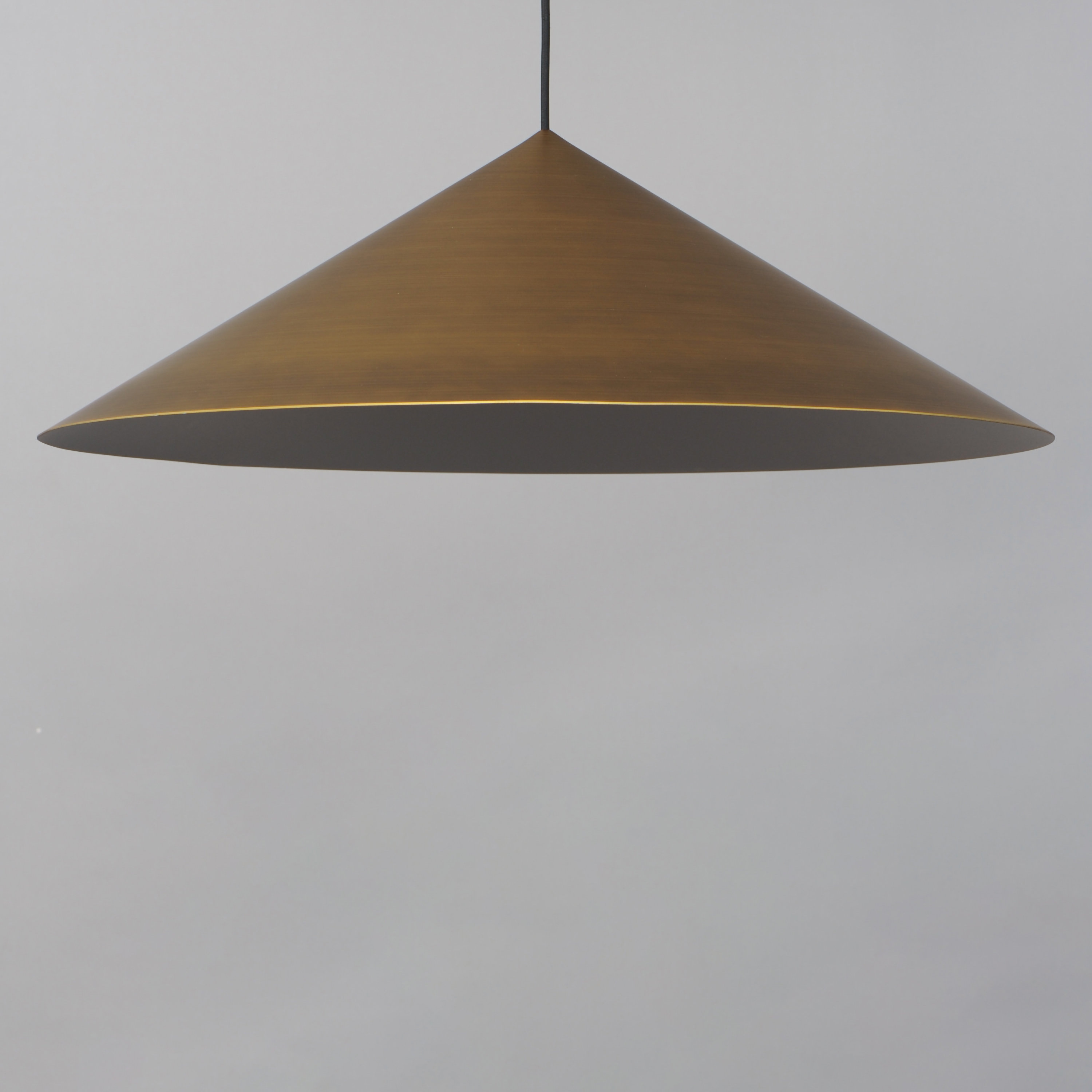 AllModern Catia 1 - Light Antique Brass Cone Pendant