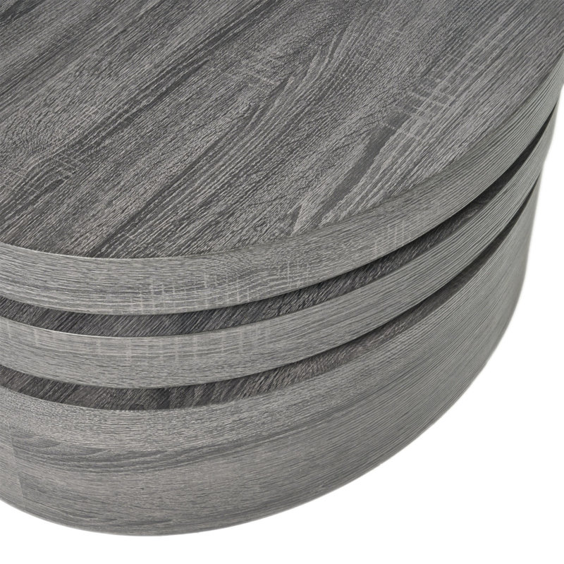 TABLE BASSE MODERNE ROTATIF - Noir mat