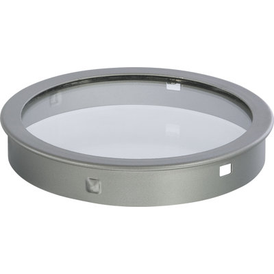 Volume Lighting V0965 Lentille de couvercle supérieure argentée pour cylindre mural extérieur