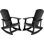 Chaise berçante d'extérieur en plastique surdimensionnée toutes saisons Adversi