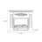 White Solid Wood Freestanding Fireplace