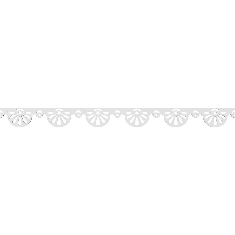4"H x 5/8"P x 48"L Caledonia Architectural Grade PVC Running Trim, 4" H x 48" W x 0.63" D