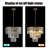 7 - Light Dimmable Tiered Chandelier-309487470